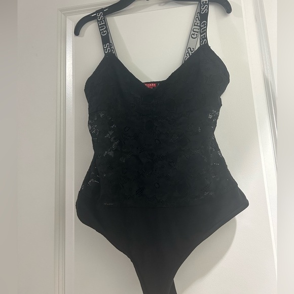 Guess Black Lace Bodysuit size small - Picture 2 of 5